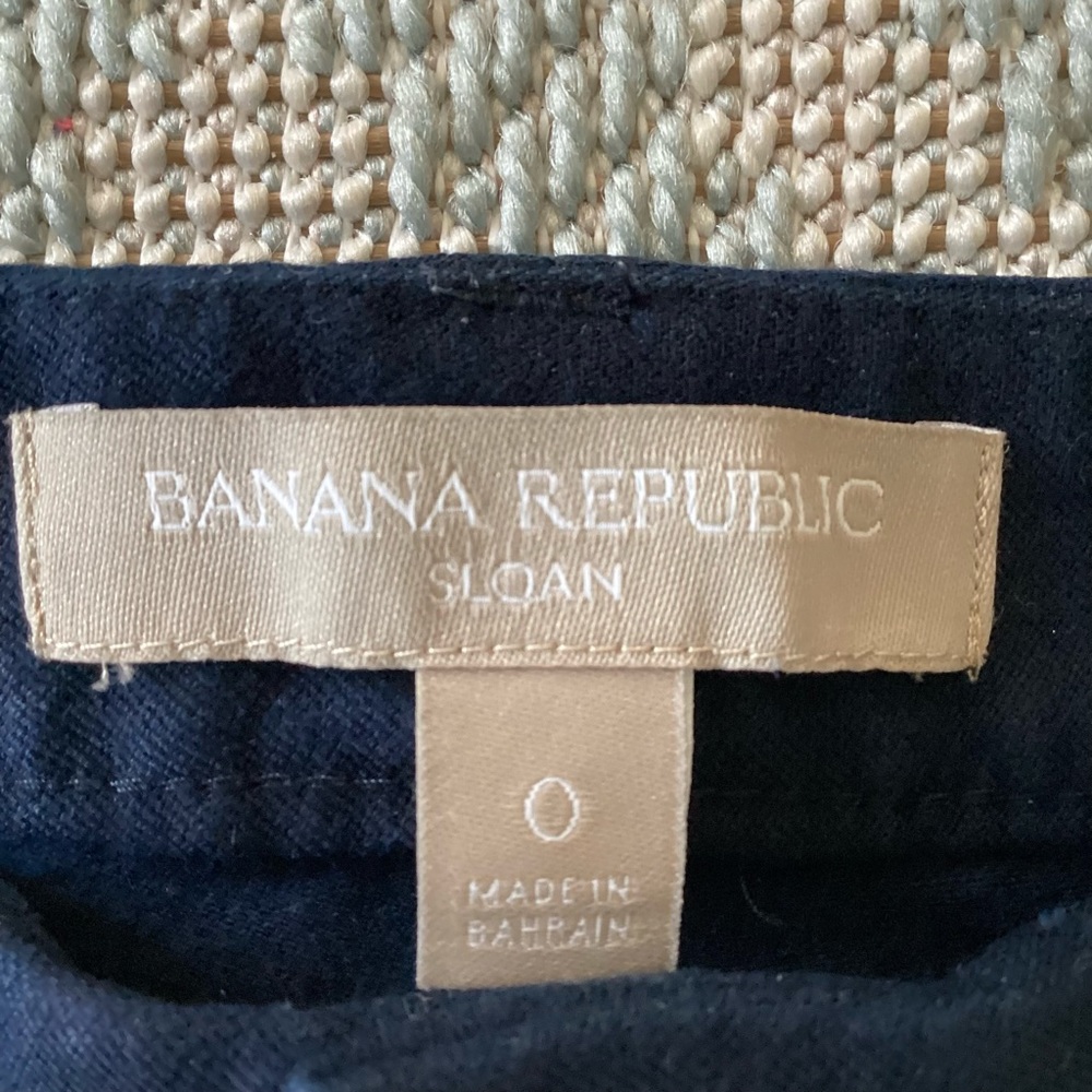 Banana Republic Navy Sloan Pants Size 0 - Picture 10 of 11